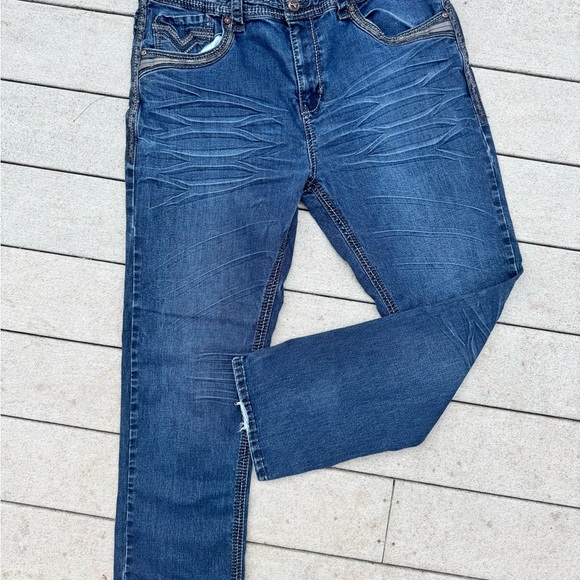 Men’s Platini boot cut jeans size 42 x 30 - Picture 2 of 5